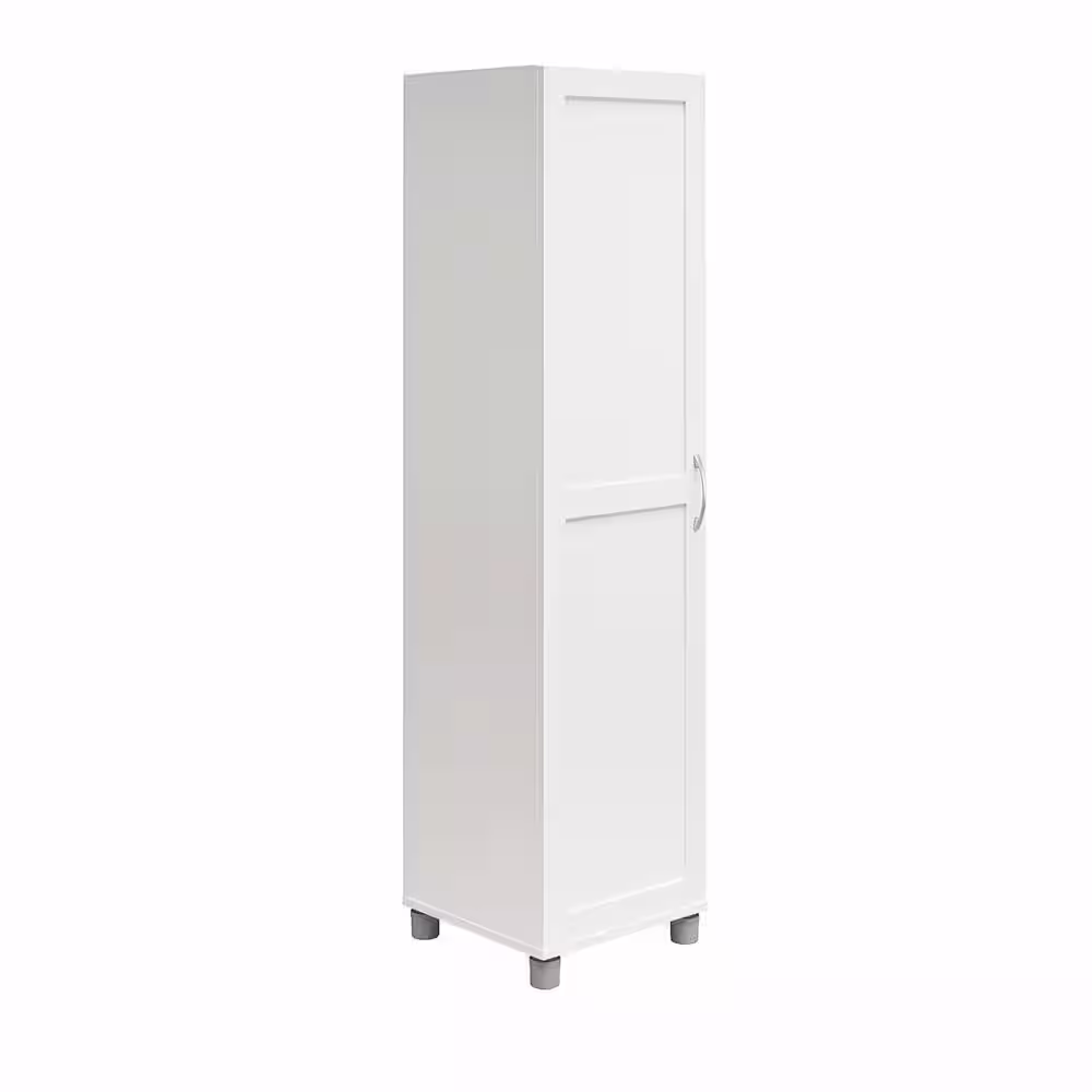 None Lory Framed 15.67 in. W Wood Closet System, White