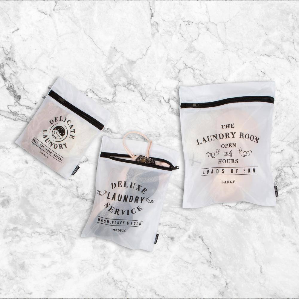 SIMPLIFY Mesh Wash Bag Set (3-Piece)