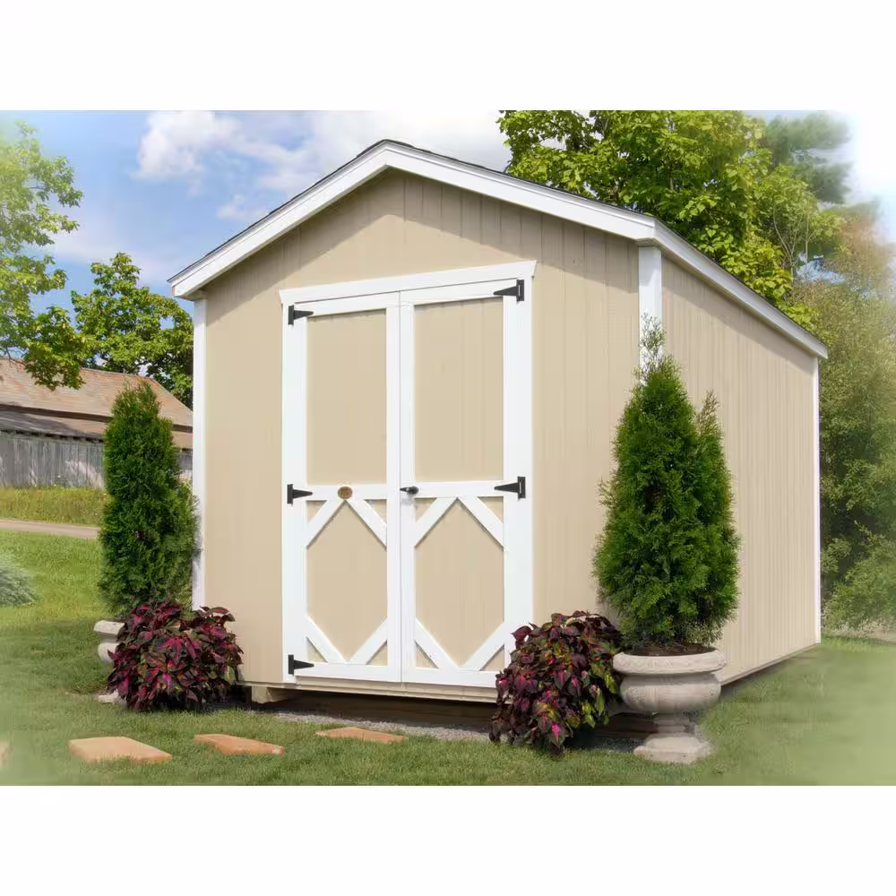 LITTLE COTTAGE CO. Classic Gable 12 ft. W x 12 ft. D Wood Shed Precut Kit without Floor (144 sq. ft.)