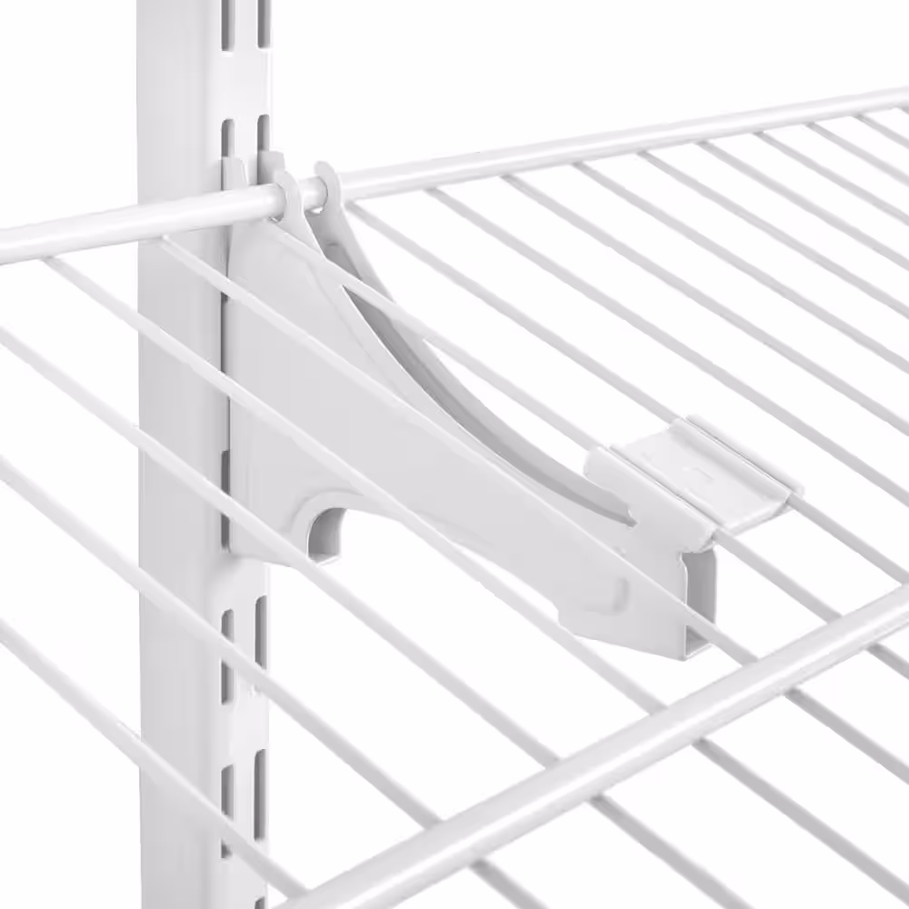 Everbilt Adjustable Steel Shoe Shelf Support Bracket (2-Pack)