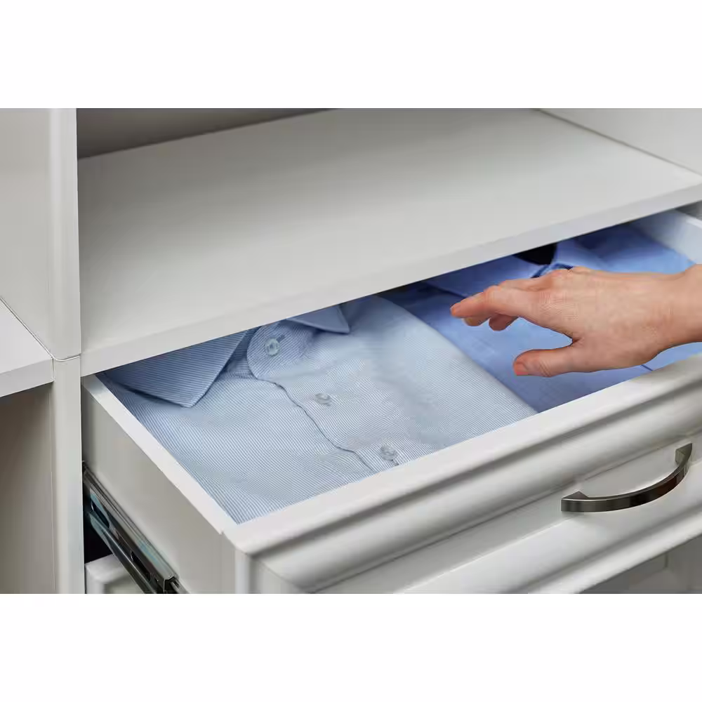 ClosetMaid 5 in. H x 23.5 in. W White Wood Drawer