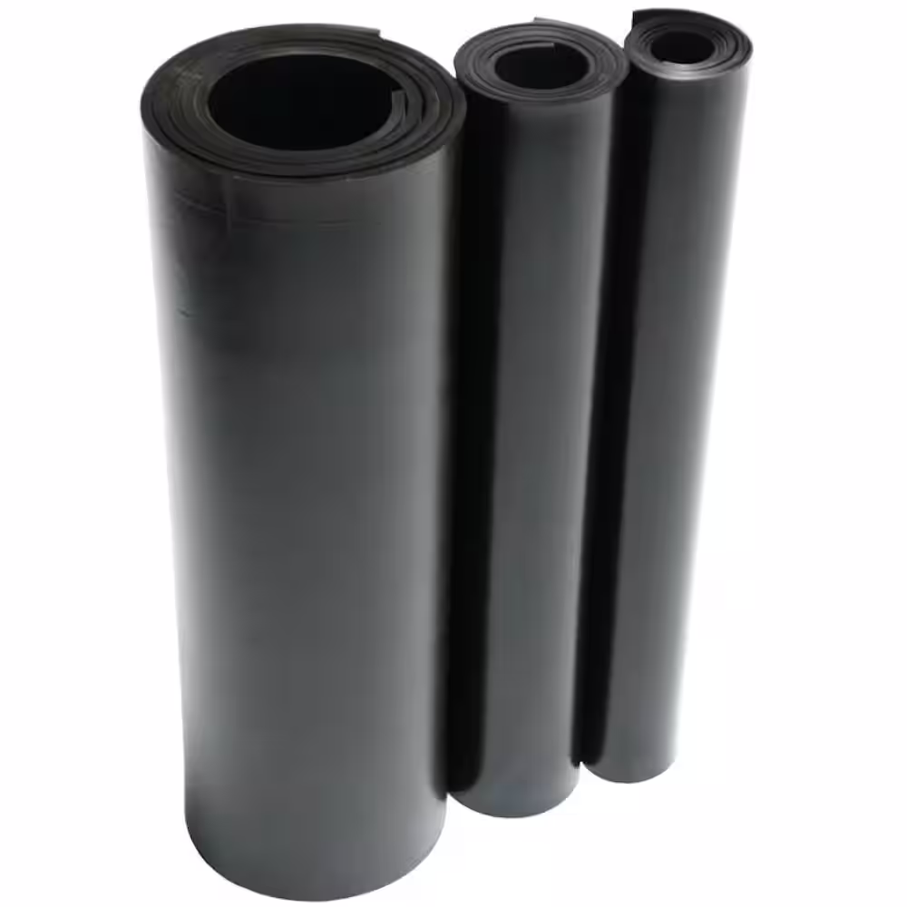 Rubber-Cal EPDM 1/4 in. x 36 in. x 48 in. Commercial Grade 60A Rubber Sheet - Black