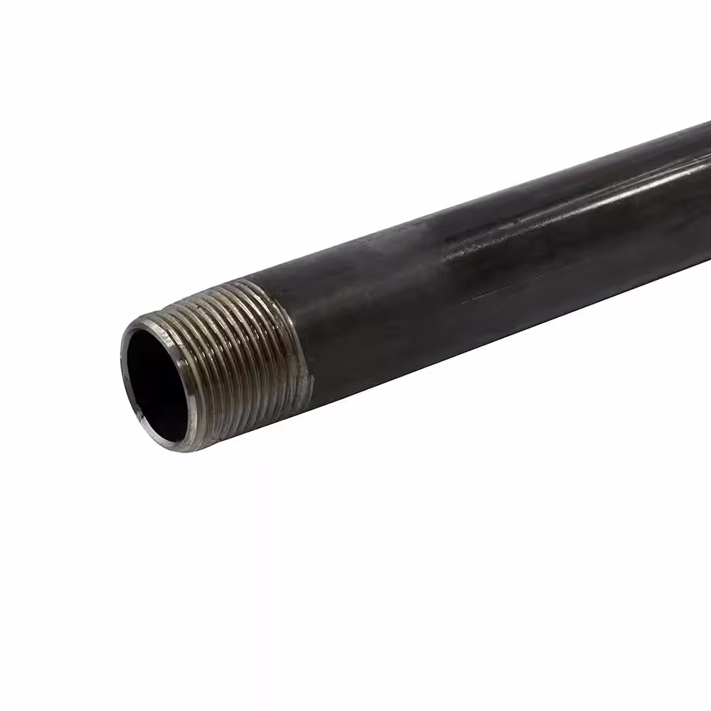 The Plumber's Choice 2 in. x 24 in. Black Steel Pipe