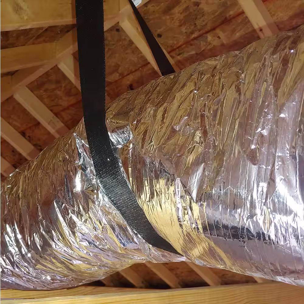 Master Flow 5 in. x 25 ft. Insulated Flexible Duct R6 Silver Jacket