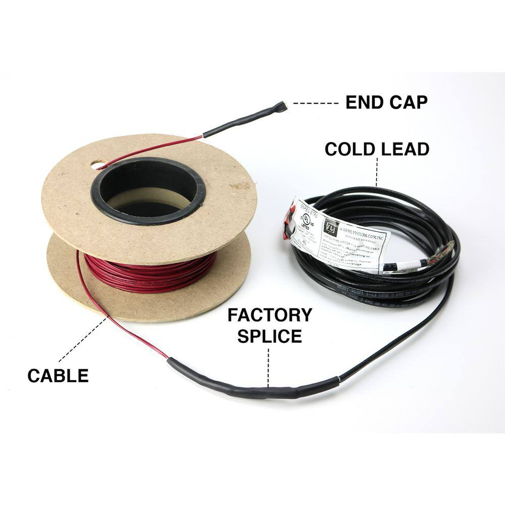 WarmlyYours 355 ft. Cable System with Wi-Fi Touch Screen Thermostat