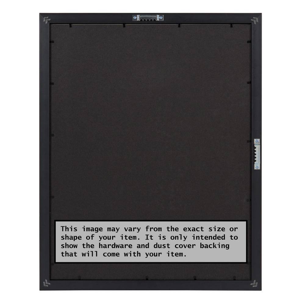 Amanti Art Opening Size 24 in. x 36 in. Rustic Plank Grey Narrow Picture Frame