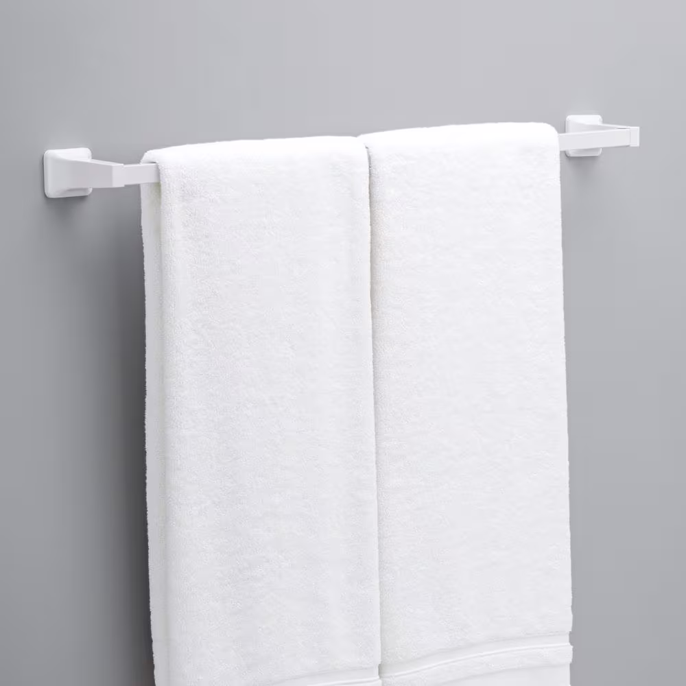 Franklin Brass Futura 30 in. Towel Bar in White