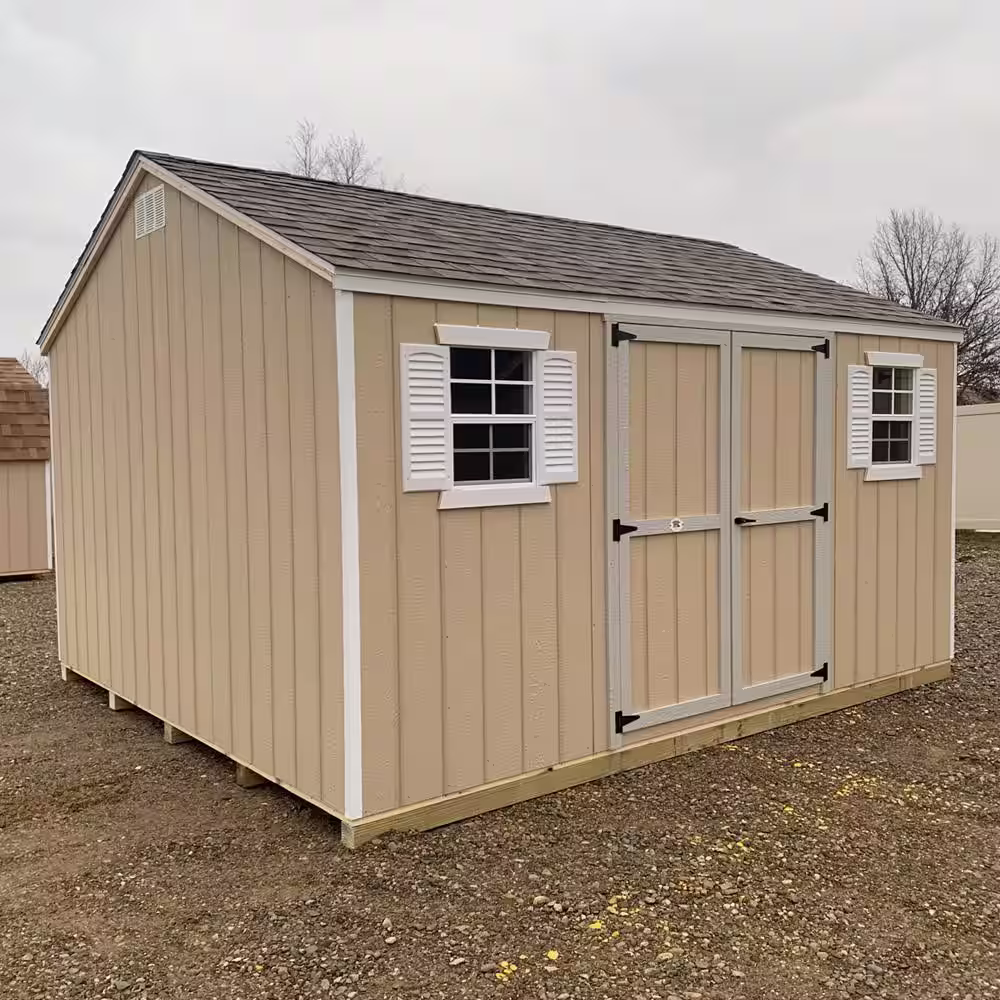 LITTLE COTTAGE CO. Value Workshop 10 ft. x 20 ft. Wood Shed Precut Kit