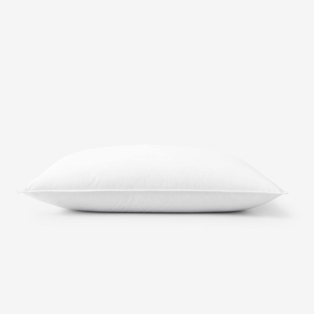 None Cool Zzz Deluxe Standard Density Polyfiber King White Pillow
