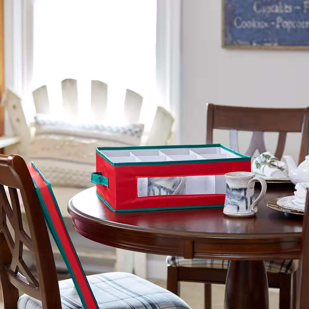 None 12-Qt. Cup Storage Box in Red