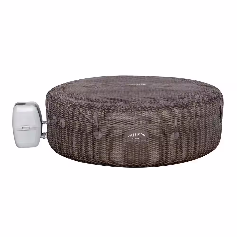 Bestway SaluSpa St Moritz 7-Person Hot Tub and PureSpa Cup Holder with Refreshment Tray