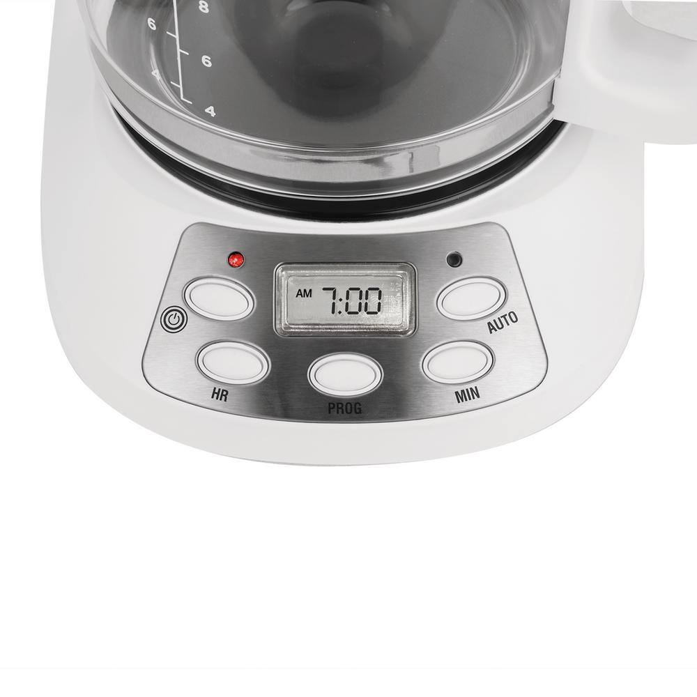 Salton Jumbo Java 14 Cup White Coffee Maker