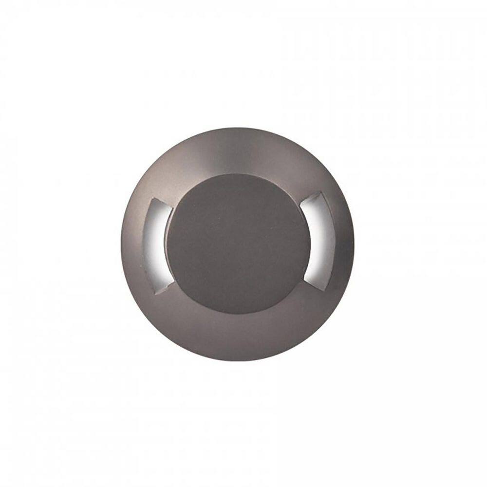 None Low-Voltage Bronze LED Inground Indicator Light with 2700K Color Temperature