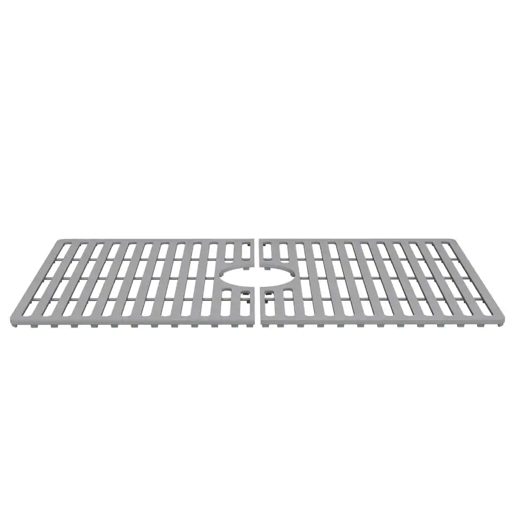 VIGO 27 in. x 15 in. Silicone Bottom Grid for 30 in. Single Bowl Kitchen Sink in Gray