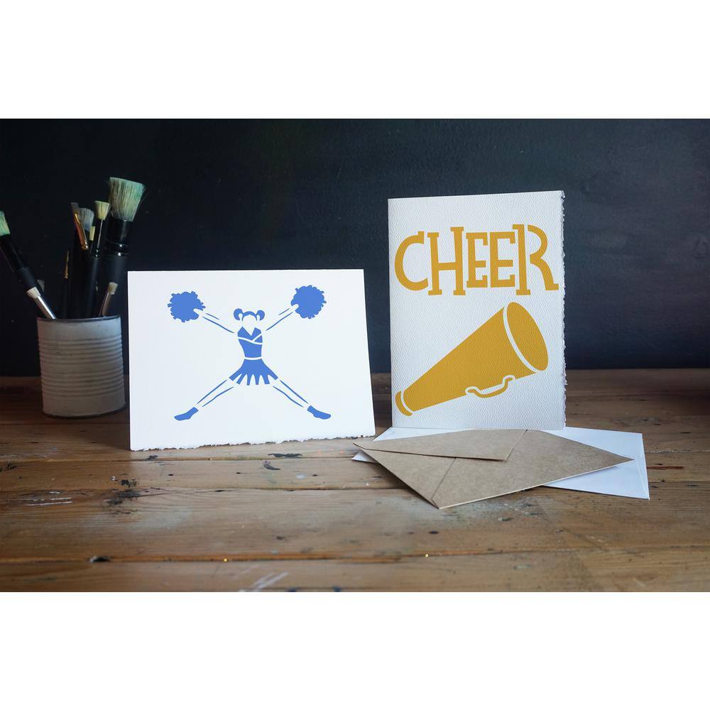 Stencil1 Cheerleading Stencil (4-Pack)