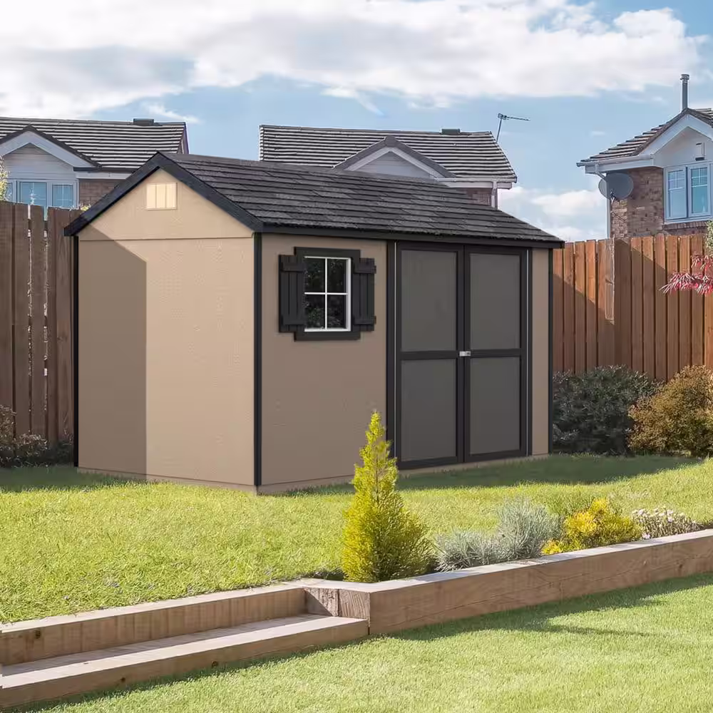 Handy Home Products Do-It-Yourself Avondale 10 ft. W x 8 ft. D Wood Storage Shed (80 sq. ft.)