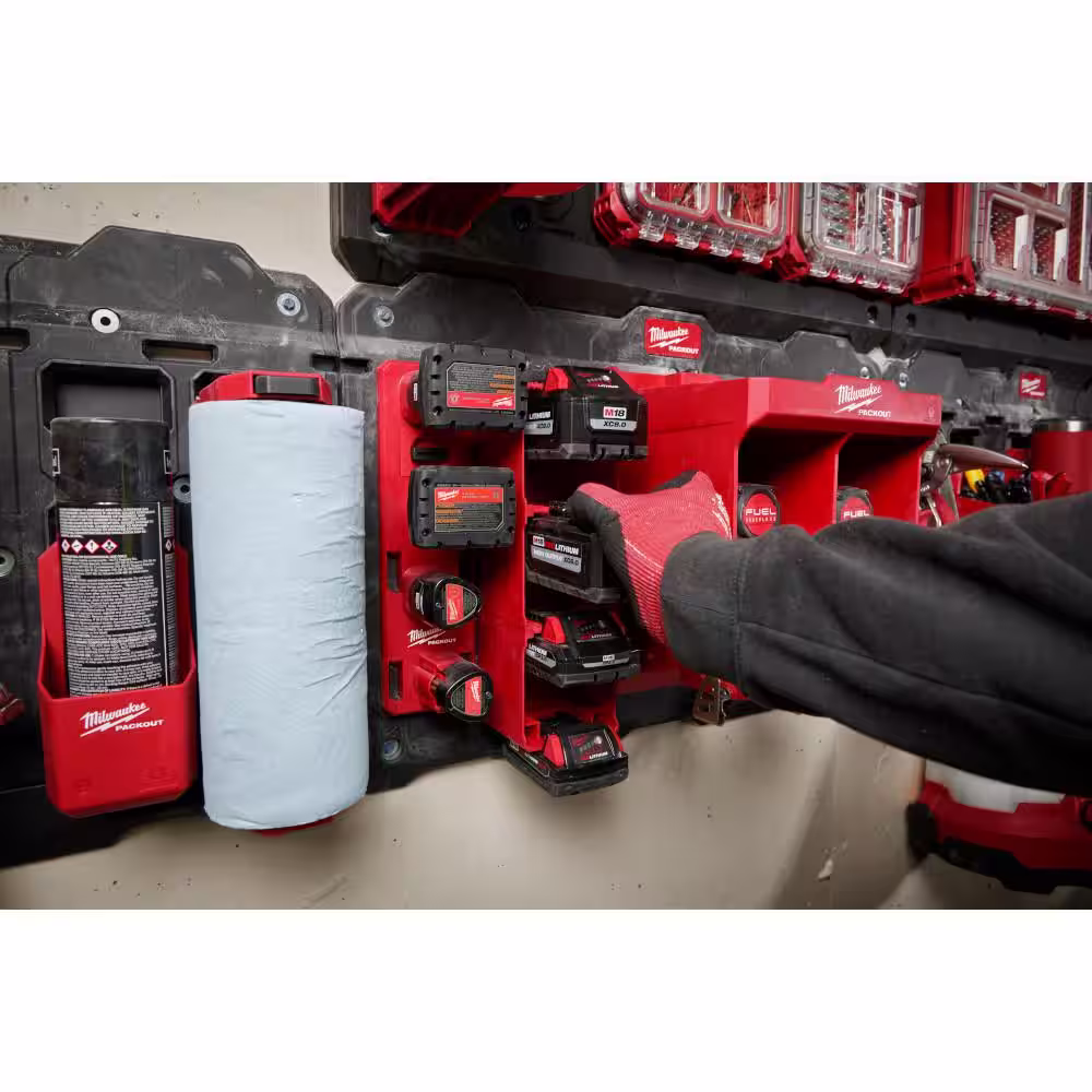 Milwaukee Packout M18 Battery Rack (2-Pack)