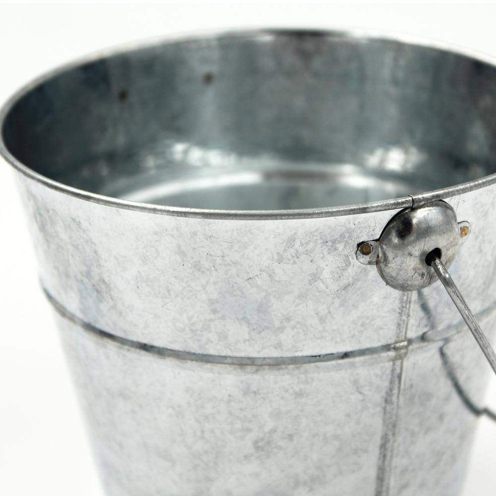ArtSkills Project Craft Galvanized Metal Bucket for Indoor and Outdoor Crafts and Decor, 4 in. H x 5 in. W (Pack of 9)