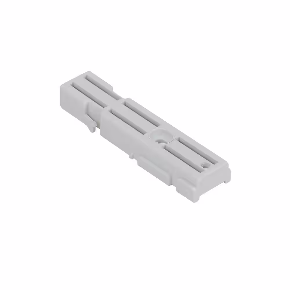 Everbilt Genevieve White 1-Tier Plastic Closet Organization Vertical Rail Joiner