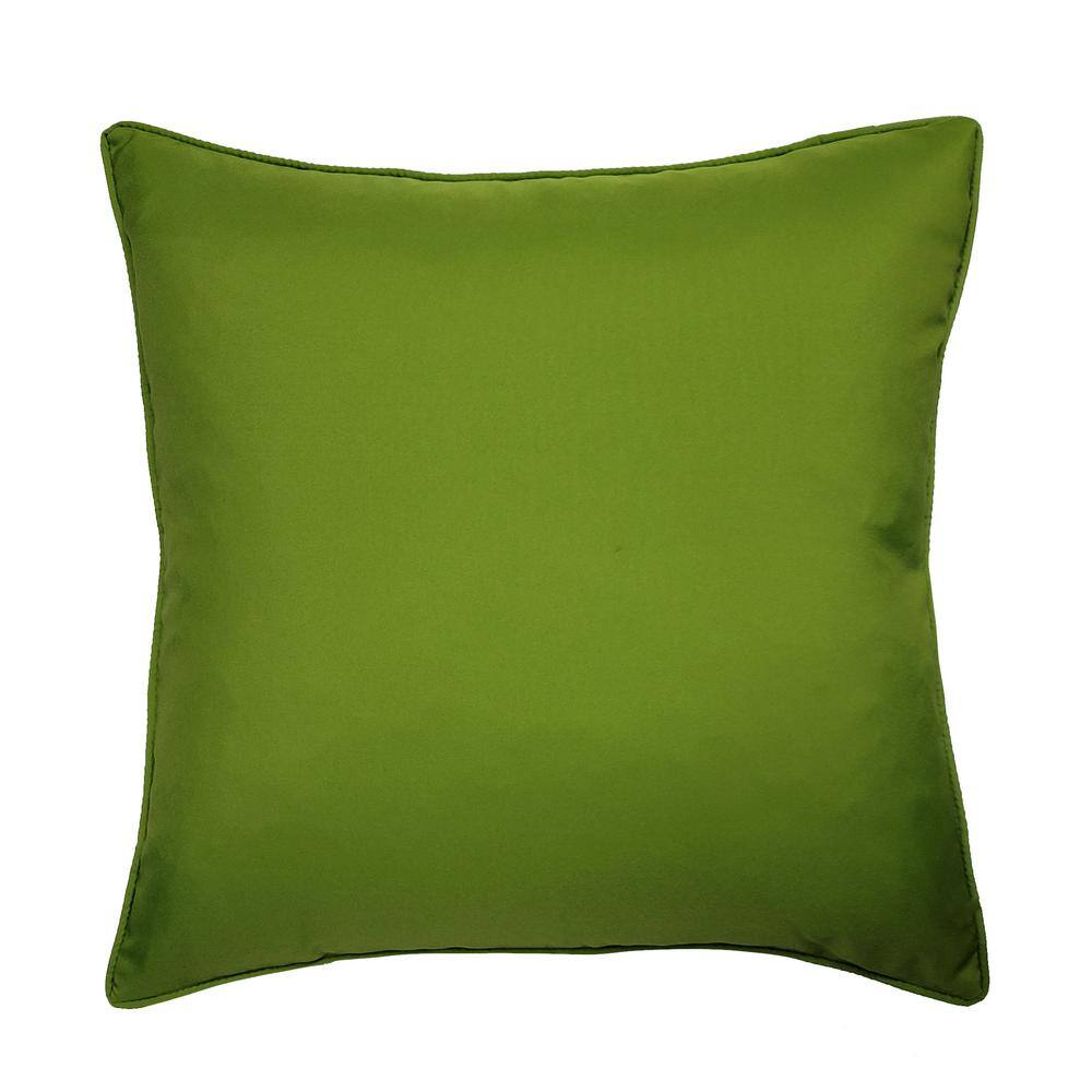None Multi-Colored Monstera Leaf Indoor/Outdoor 20 x 20 Decorative Throw Pillow