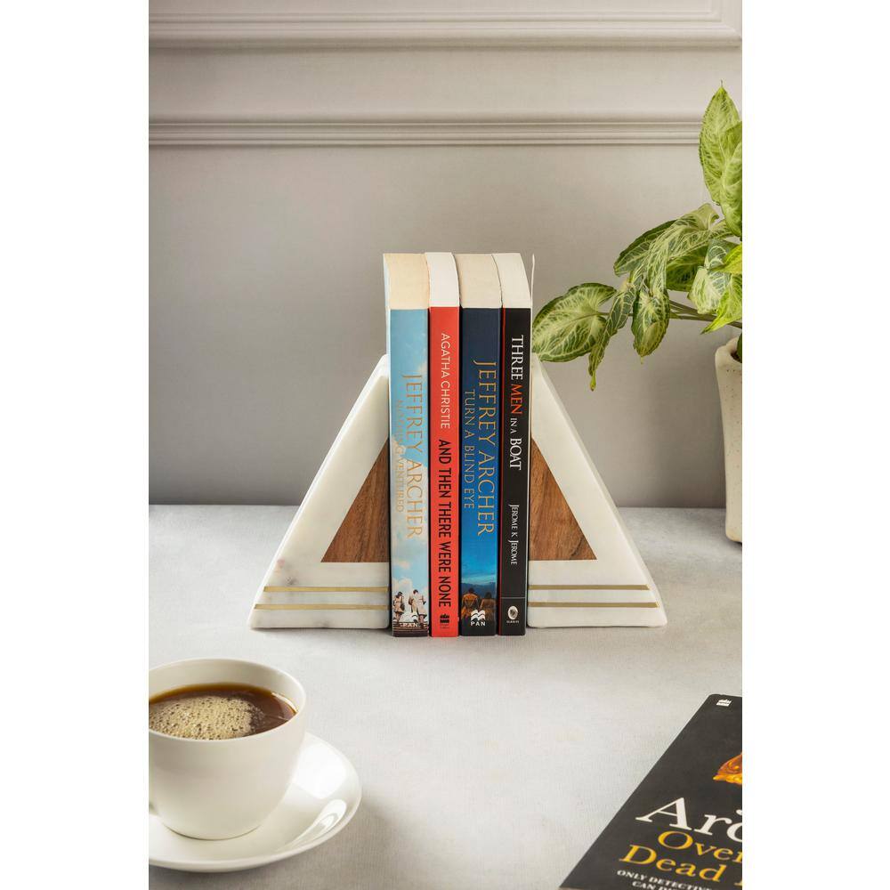 GAURI KOHLI Gilmore Polished Marble Bookends (Set of 2)