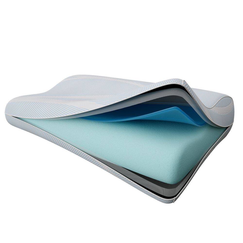 TEMPUR-PEDIC TEMPUR-Breeze Medium/Firm Memory Foam Standard Neck Pillow