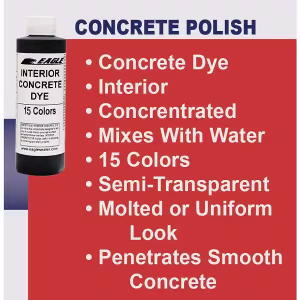 Eagle 1 gal. Thistle Green Interior Concrete Dye Stain Makes with Water from 8 oz. Concentrate