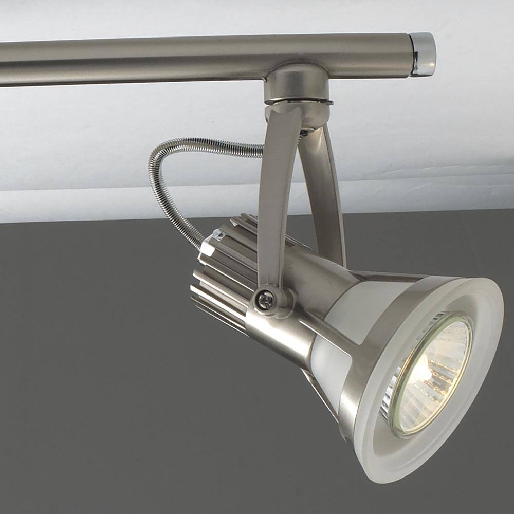 None Vortex 22.5 in. 3-Light Satin Nickel Halogen Track Lighting Kit